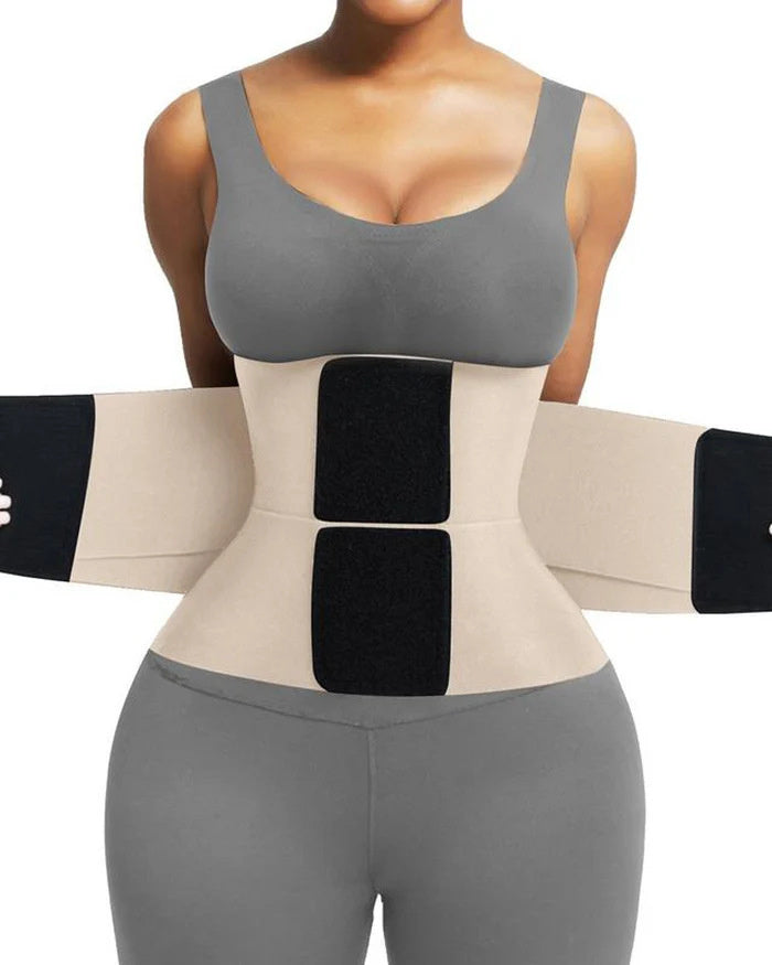 VelCoreTech™ waist trainer with industrial-grade velcro & compression