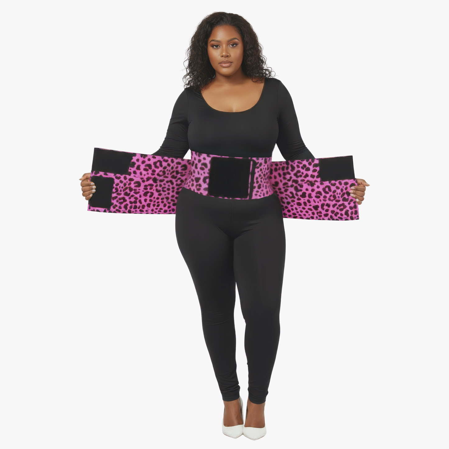VelCoreTech™ waist trainer with industrial-grade velcro & compression