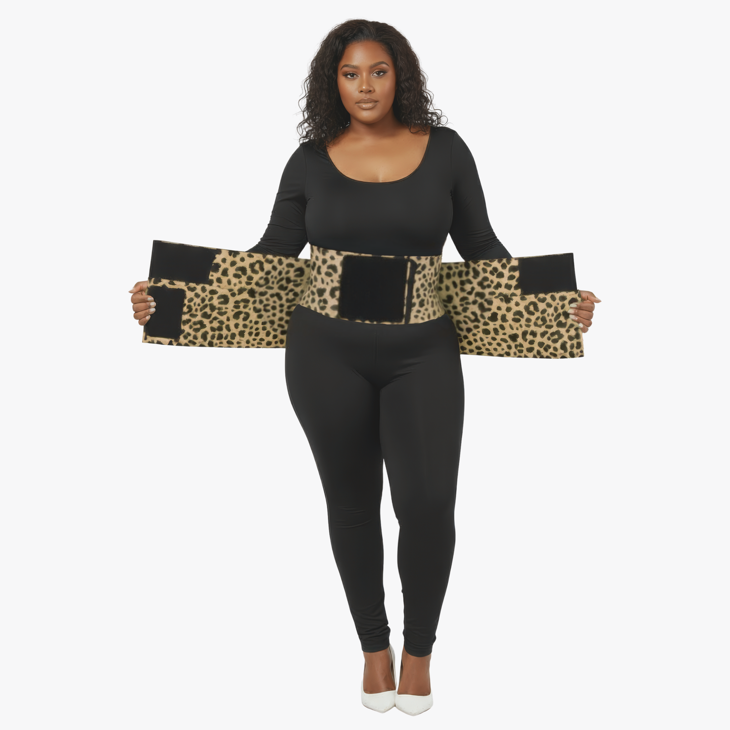 VelCoreTech™ waist trainer with industrial-grade velcro & compression