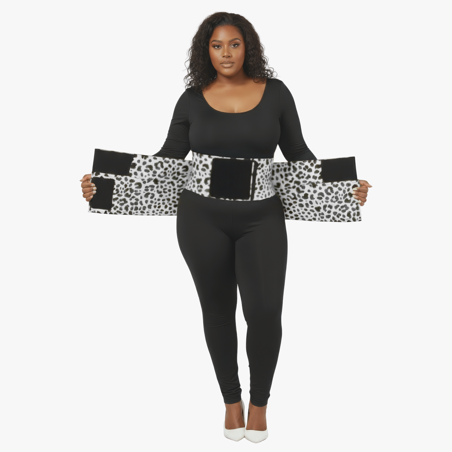 VelCoreTech™ waist trainer with industrial-grade velcro & compression