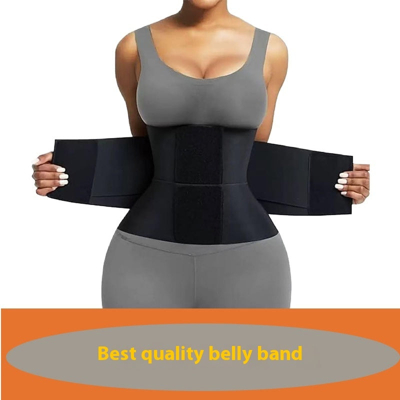 VelCoreTech™ waist trainer with industrial-grade velcro & compression