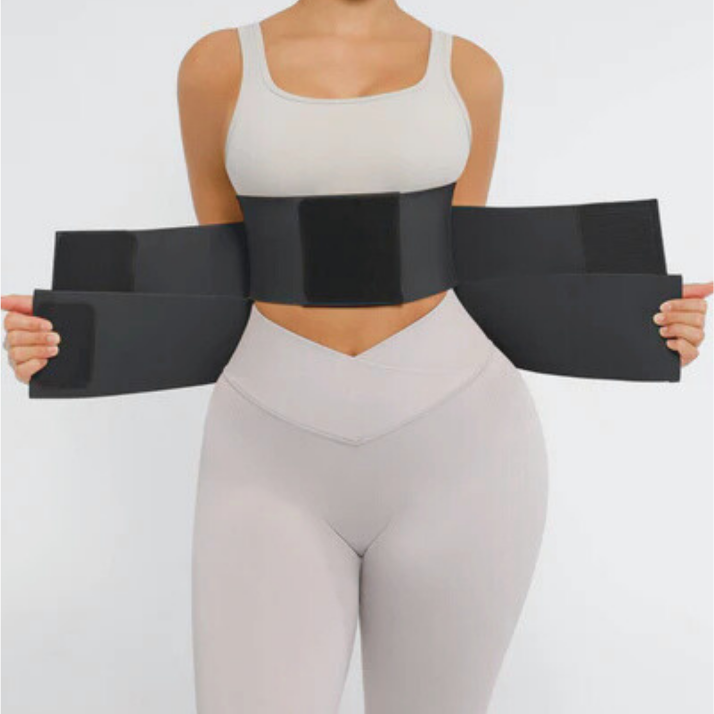 VelCoreTech™ waist trainer with industrial-grade velcro & compression